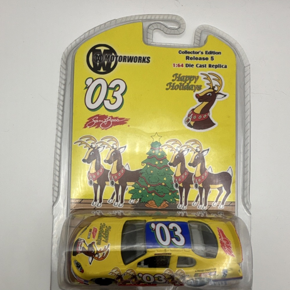 Motorworks Collector's Edition Release 5 '03 Happy Holidays 1:64 Yellow NASCAR …
